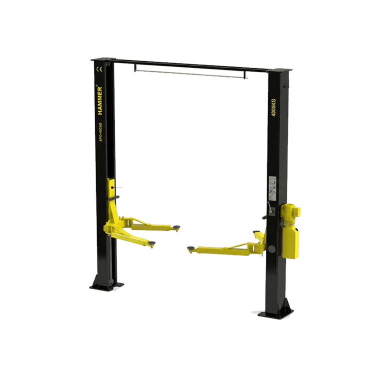 Hydraulic crane, overhead connection, 2 poles, 4 tons